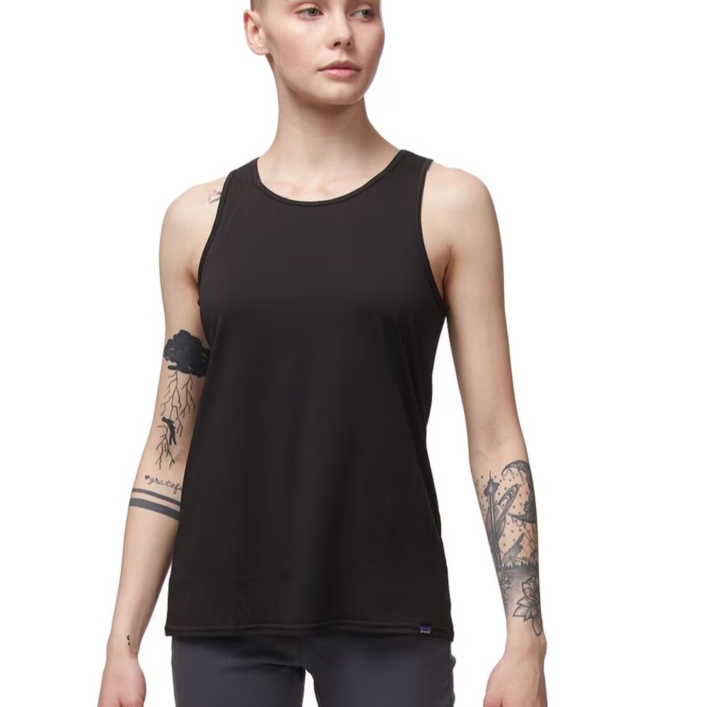 Patagonia Black High Neck Tank Top